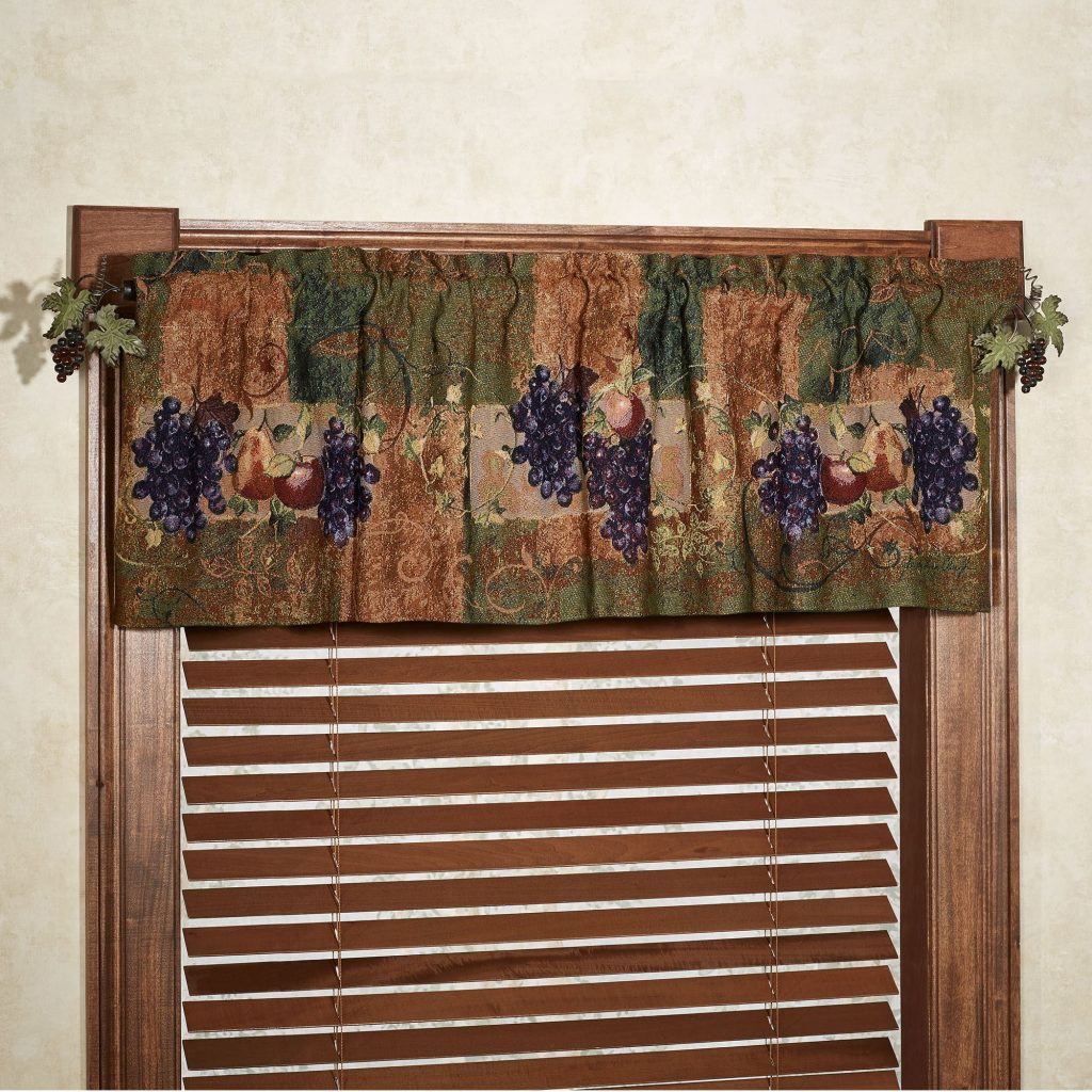 Tuscan Fruit Pattern Window Valance