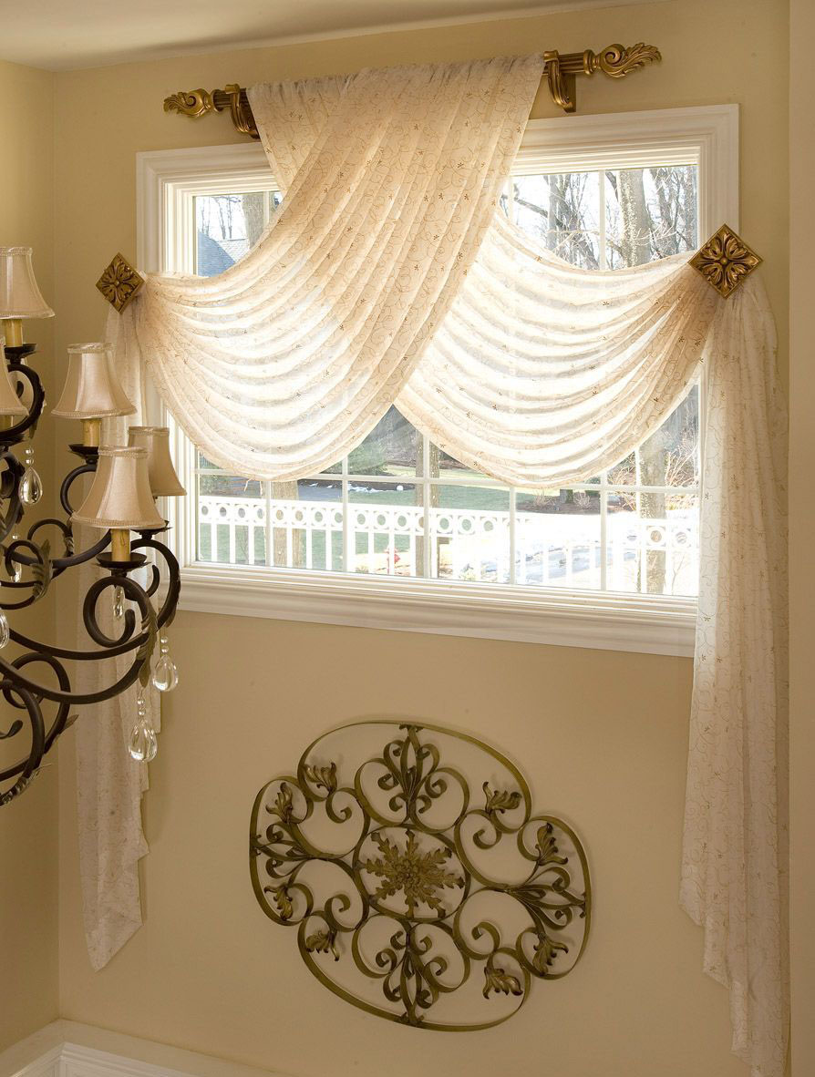 Sheer and Breezy, Tuscan Curtains Swag Window Treatments