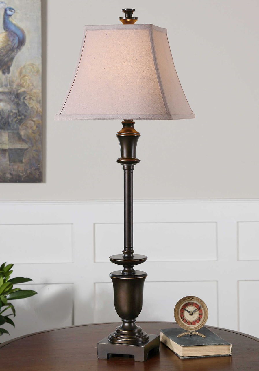 Beige Tuscan Buffet Lamp