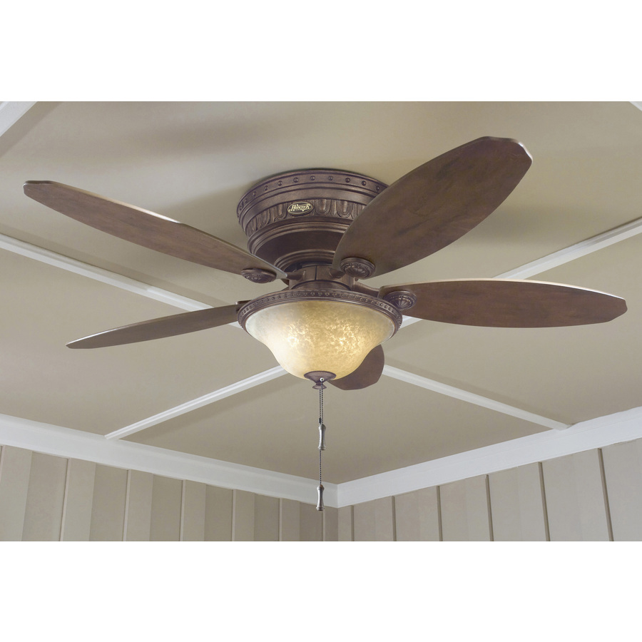 Tuscan style Flush Mount Ceiling Fan