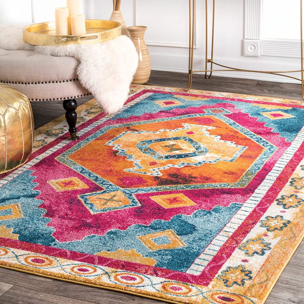 Colorful Tuscan area rug