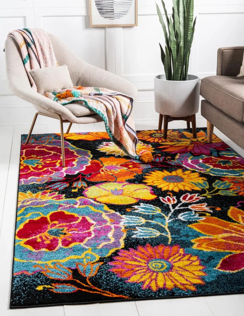 Floral Tuscany area rug