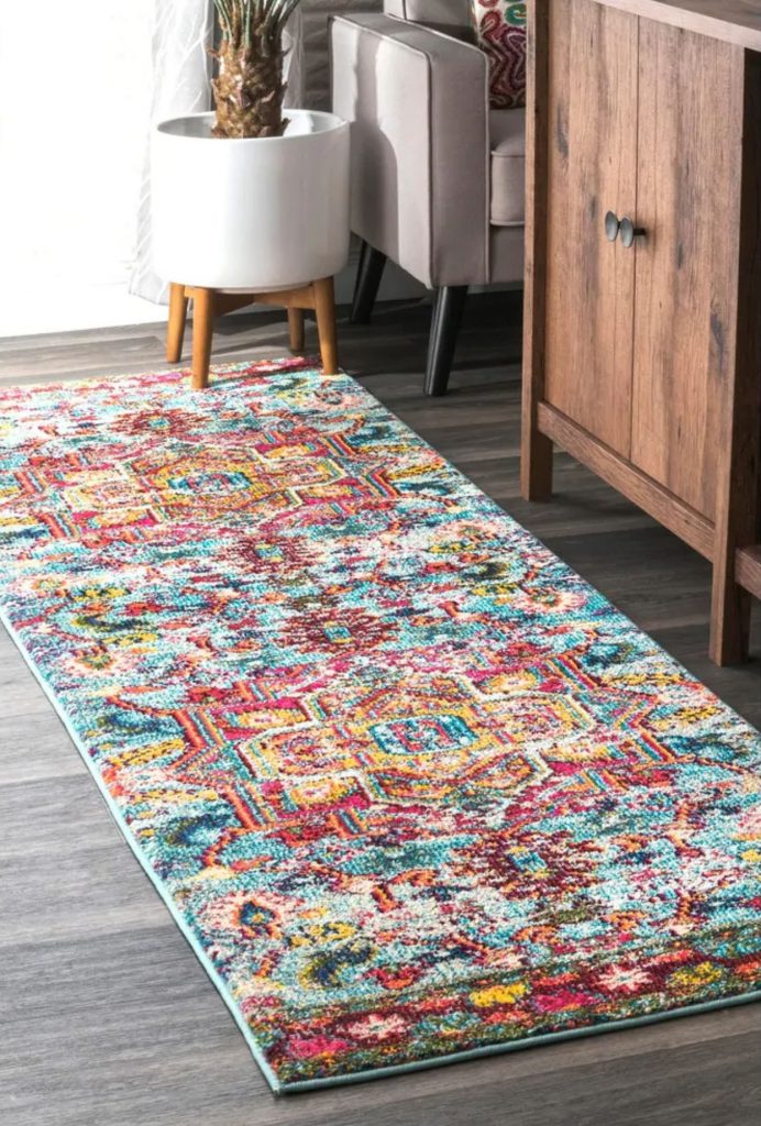 Bohemian Tuscany Floral Area Rug