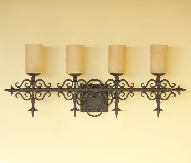 Tuscan Bathroom Vanity Light Bar